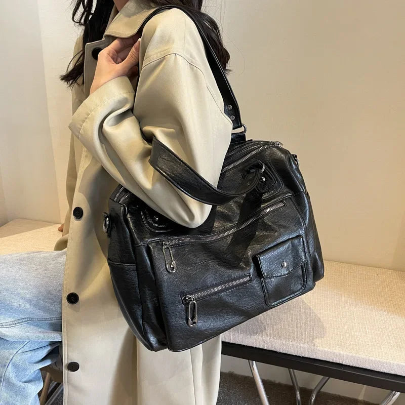CHLOE - Sac à Main Bandoulière Cuir Grande Capacité - Image 8